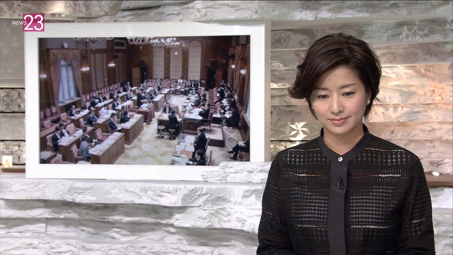 膳場貴子アナ　シースルー！　News23