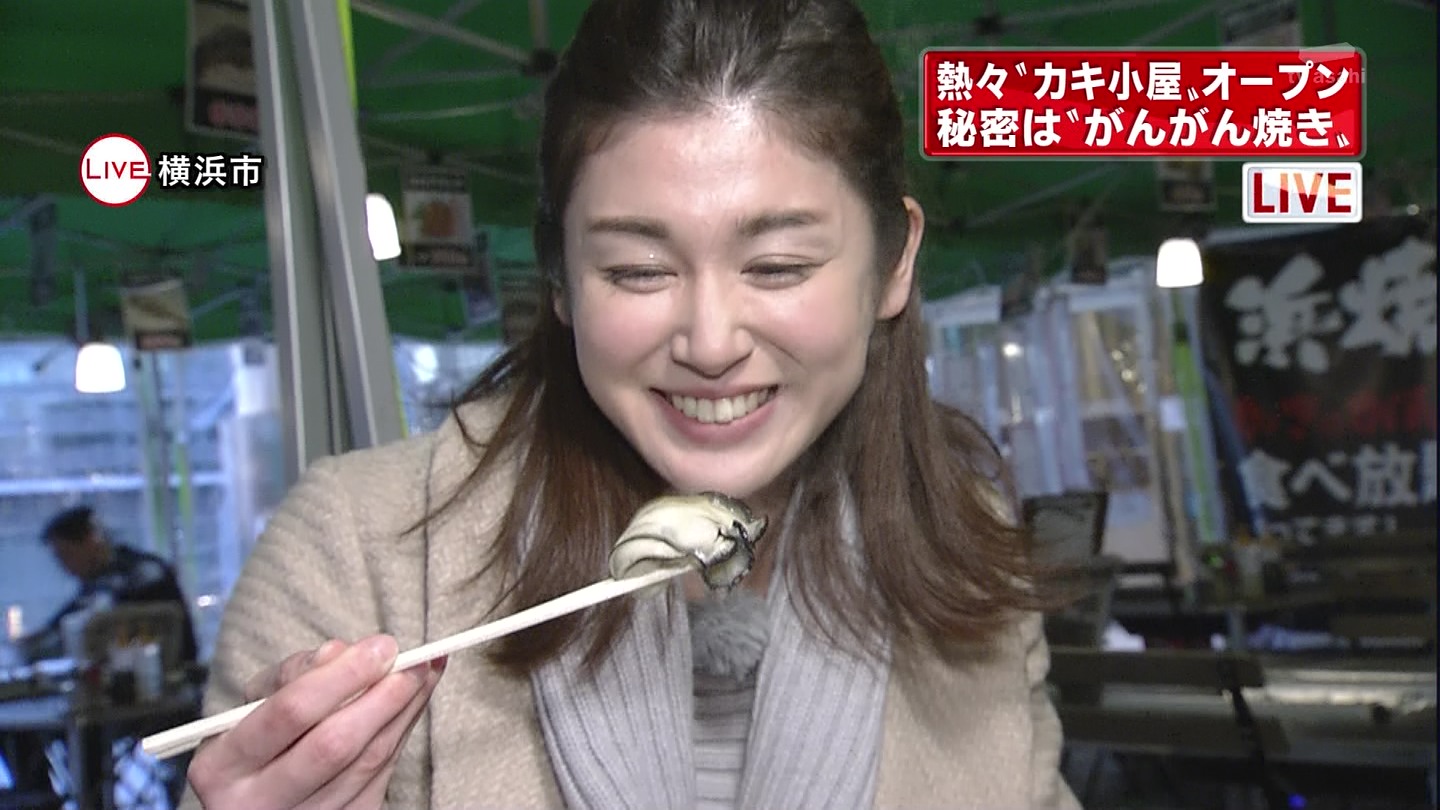 加藤真輝子アナ　食レポ ＆ ノースリーブ！