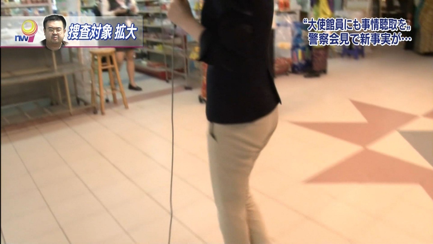 鈴木奈穂子アナと田中泉アナ　ヒップライン対決！