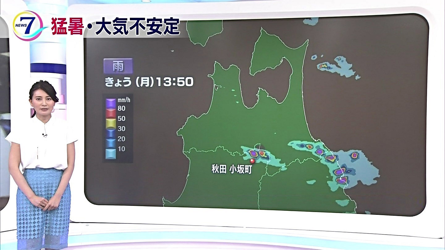 井上あさひアナのスカートが透けていた件！