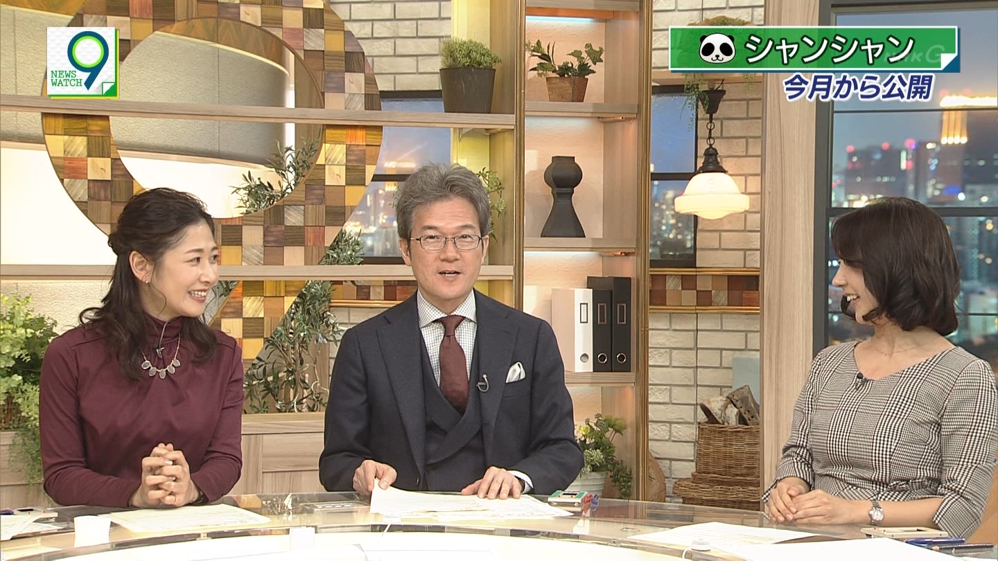 桑子真帆アナと保里小百合アナ　横乳！　ニュースウオッチ9