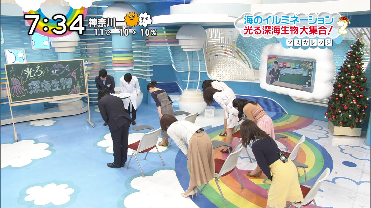 徳島えりかアナと尾崎里紗アナのお尻